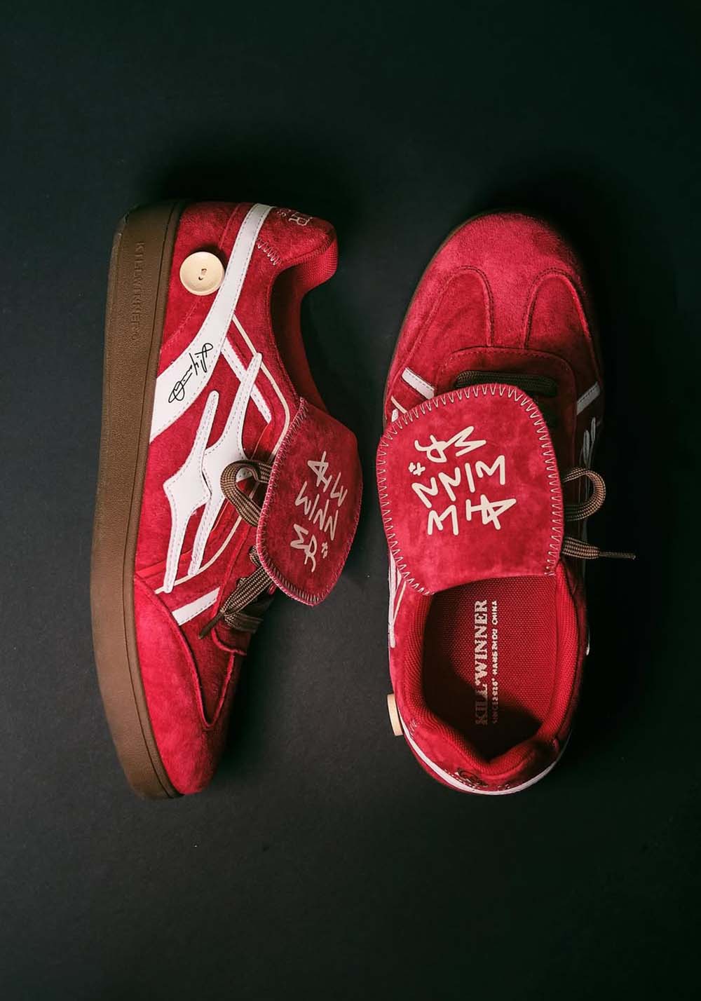 KILLWINNER丨Retro Training Sneaker-Red Velvet - PSYLOS 1, KILLWINNER丨Retro Training Sneaker-Red Velvet, Retro Trainers, KILLWINNER•JAPAN, PSYLOS 1